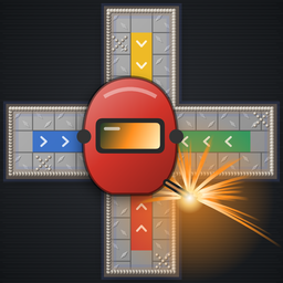 Parjamie app icon: a welding helmet on a steel board